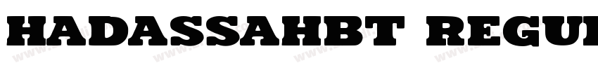 HadassahBT Regular字体转换